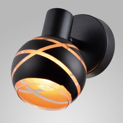 Спот 18121/1 BK черный 1x40W E14 h140, WAN21
